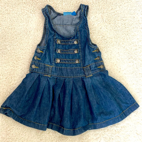 The Children’s Place Denim Jumper Dress Sz 3t